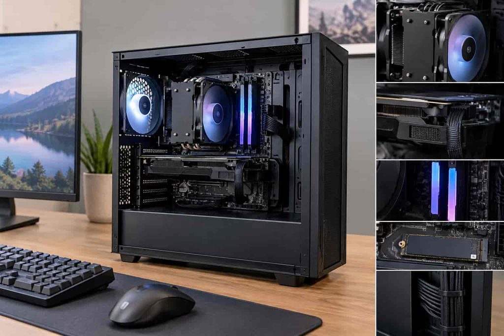Balanced budget gaming PC with quality internal components