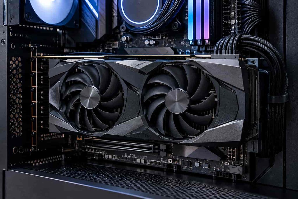 Graphics card inside a budget gaming PC