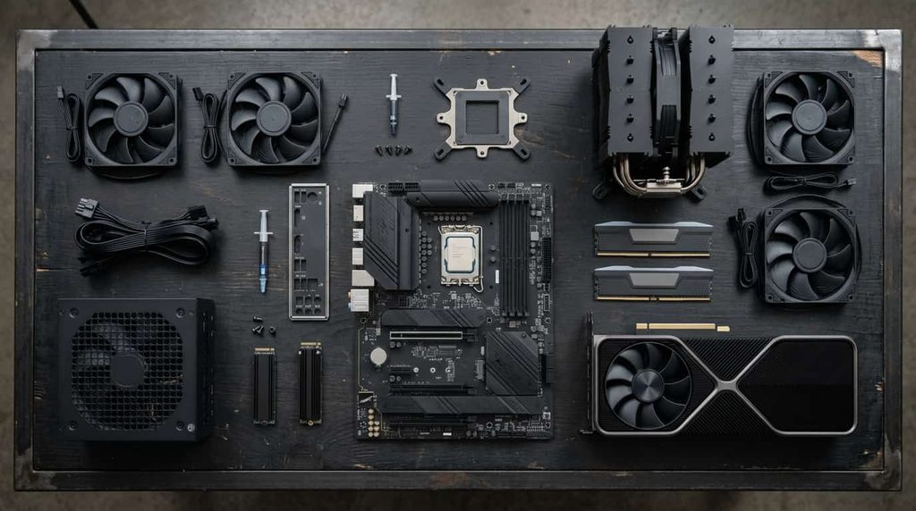Essential components for building a professional workstation PC