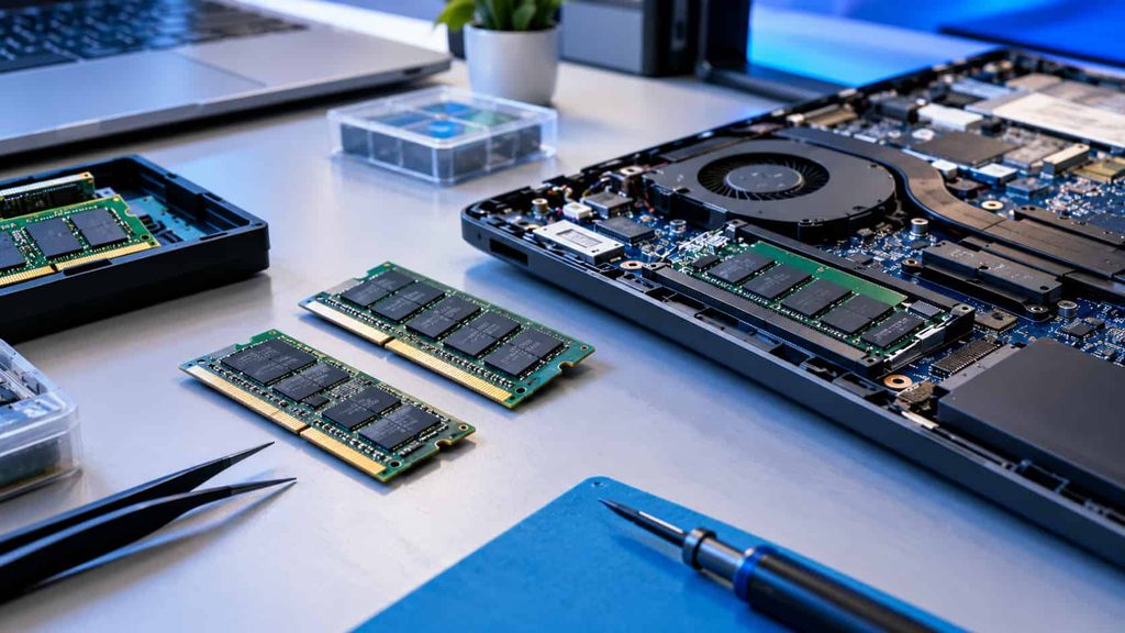 Laptop RAM modules and memory components