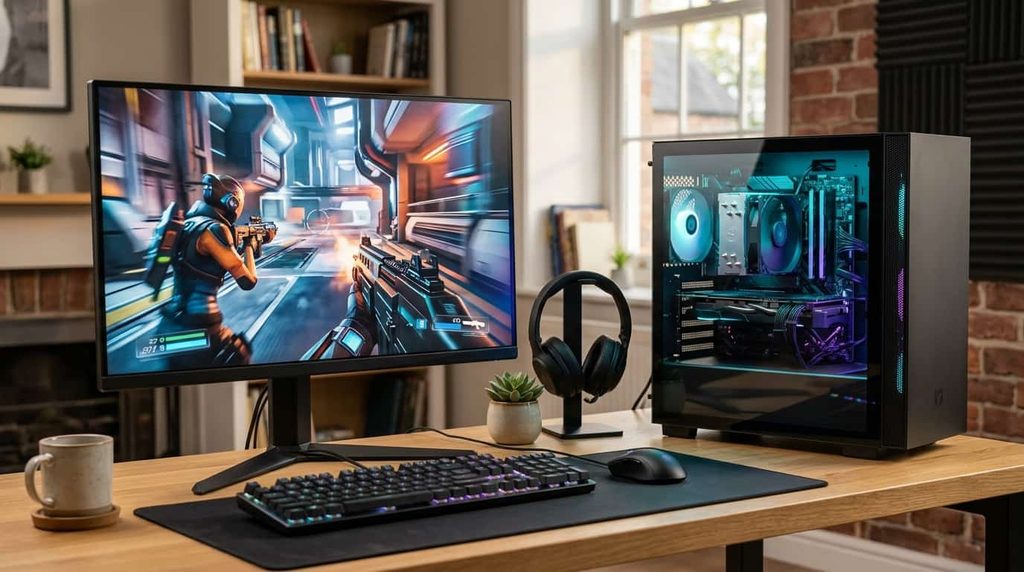 Mid-range gaming PC with a capable modern CPU