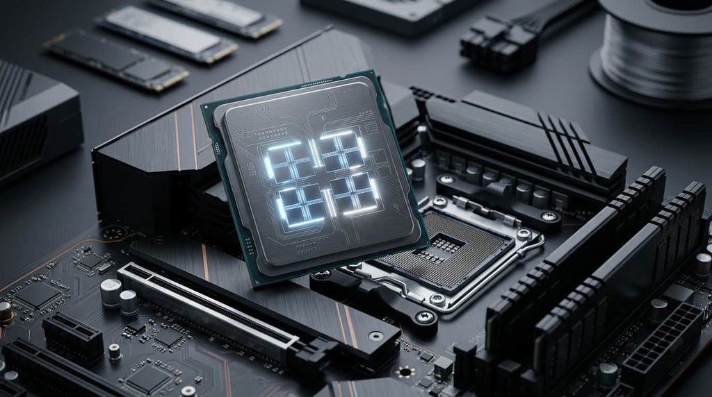 Modern processor representing multiple CPU cores